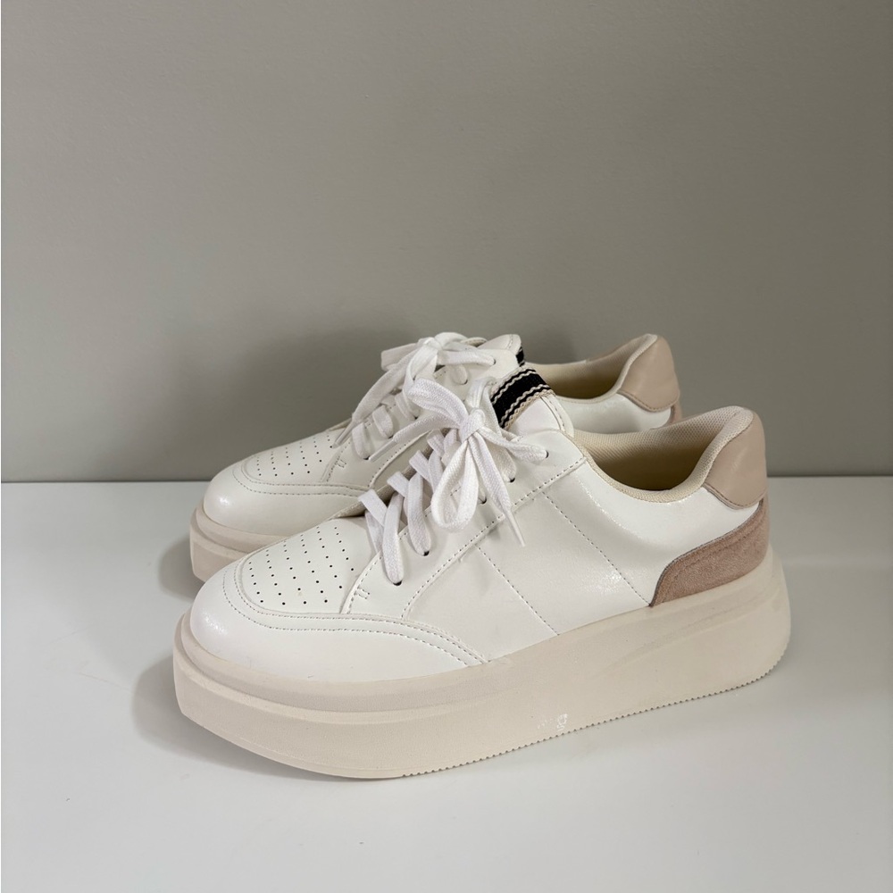 ShuShop Skylar Neutral Sneakers with Chunky Soles
